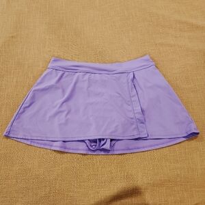 Anne Cole Swimsuit Bottoms Skirt Size Large Purple